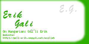 erik gali business card